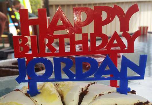 Acrylic Cake Topper