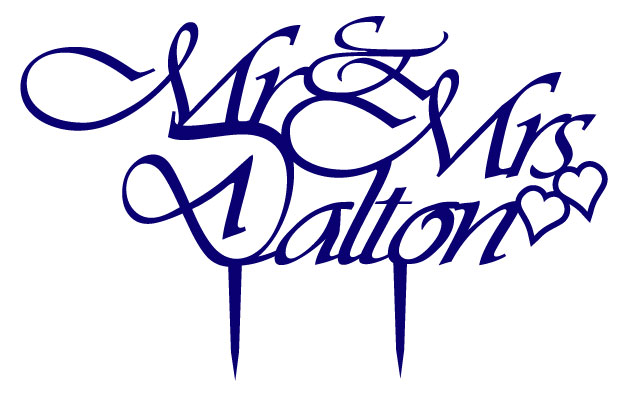 Acrylic Cake Topper