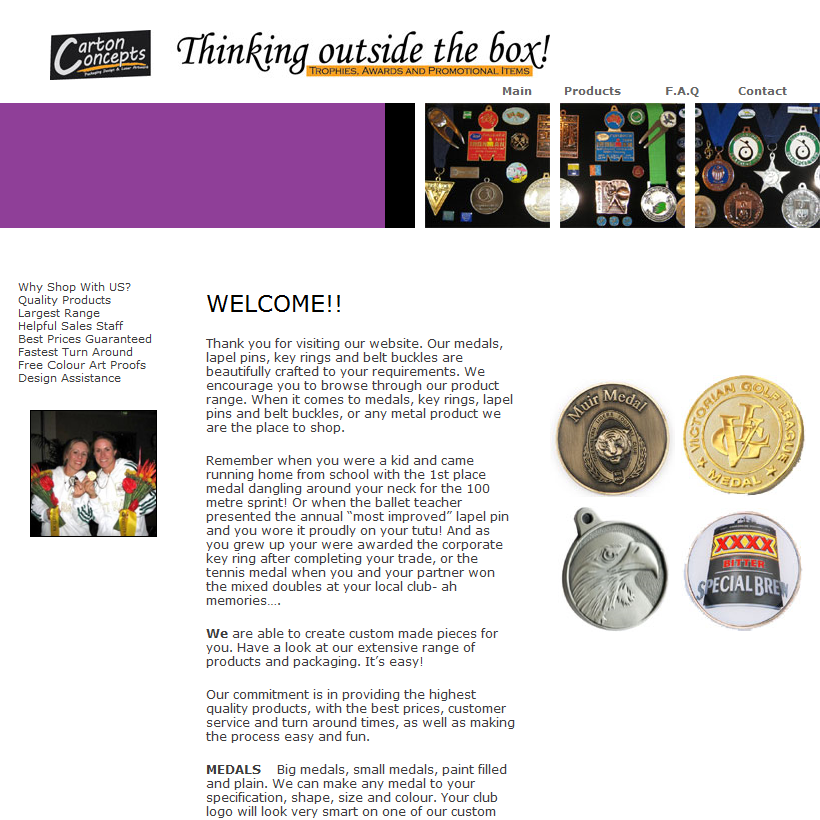 Medals, Badges and promotional items